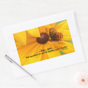 Sticker Rectangulaire Démosthène Citation Inspirationnelle "Opportunités