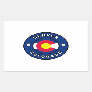 Sticker Rectangulaire Denver le Colorado