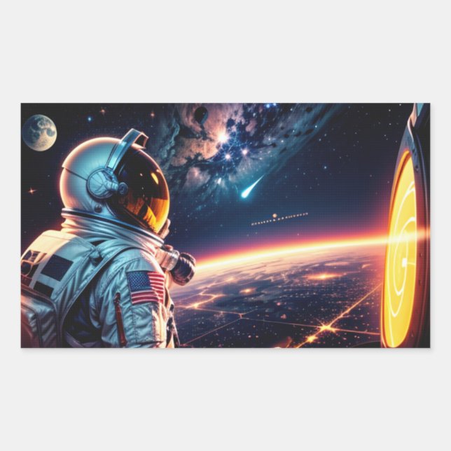 STICKER RECTANGULAIRE DESCENDRE À TERRE-3 (Devant)