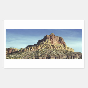 Sticker Rectangulaire Desert Rock Mountain Peak Paysage Photo