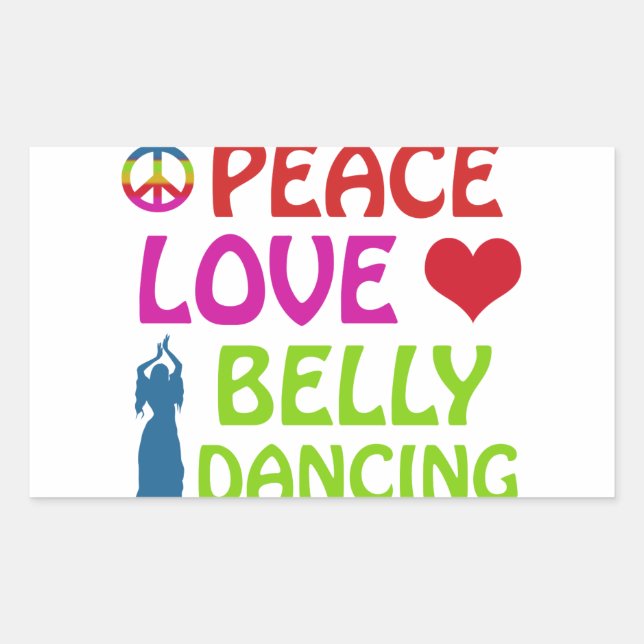 Sticker Rectangulaire Design Belly Dance (Devant)
