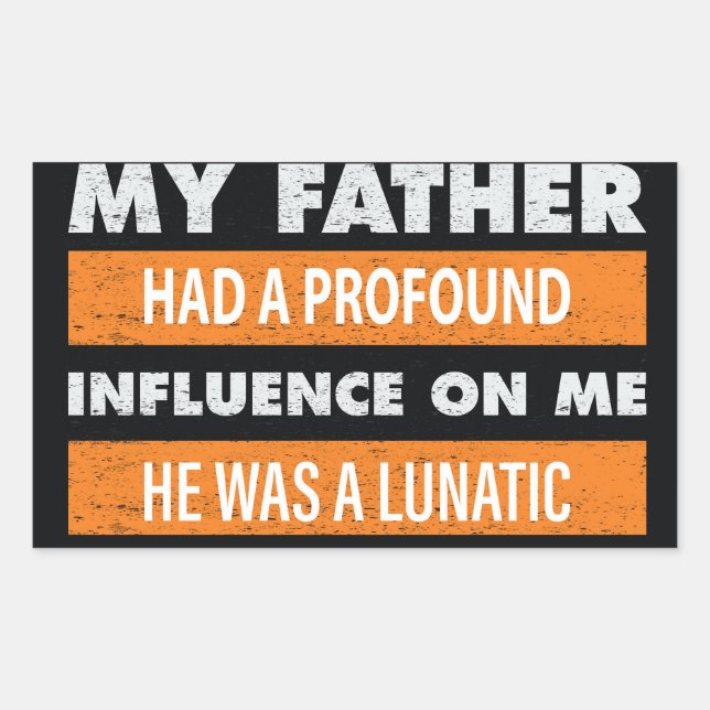 Sticker Rectangulaire Design de t-shirt typographie (Devant)