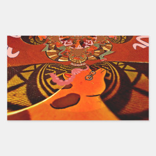 Sticker Rectangulaire Design d'image de Just Funny Giraffe