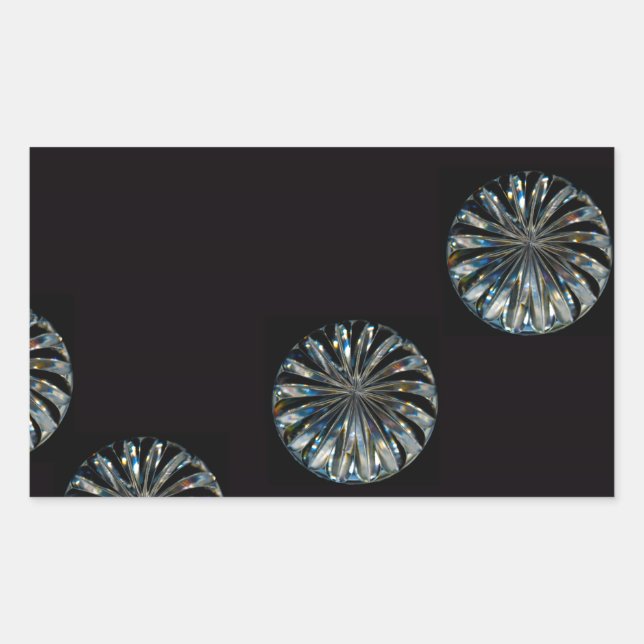 Sticker Rectangulaire Design irlandais - La collection Crystal (Devant)