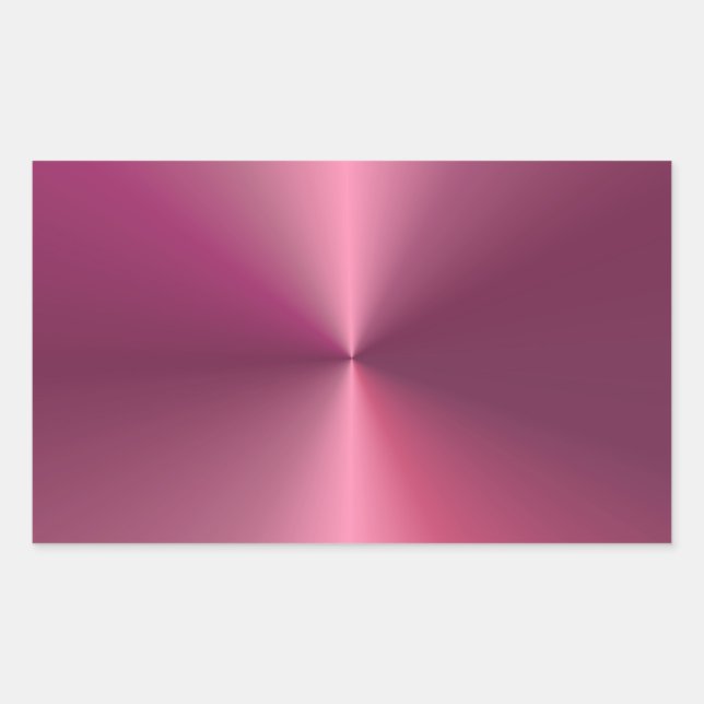 Sticker Rectangulaire Design Métallic Moderne Look Blank Elegant Rose (Devant)