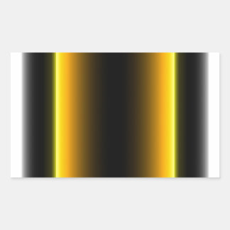 Sticker Rectangulaire Design noir et jaune