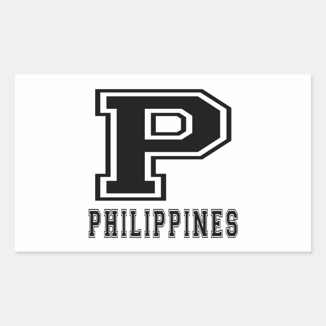 Sticker Rectangulaire Designs Philippines (Devant)