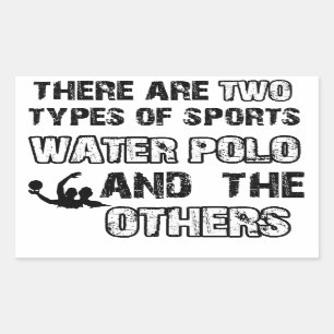 Sticker Rectangulaire Dessins de corde Water Polo pour les amateurs de s