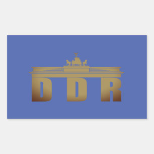 Sticker Rectangulaire Deutsche Demokratische Republik