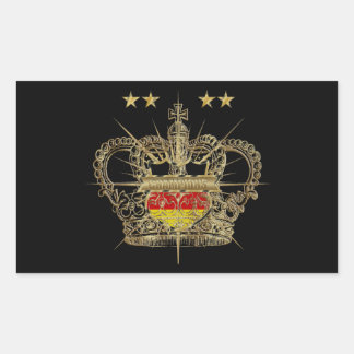 Sticker Rectangulaire Deutschland Vier Sterne Weltmeister Allemagne Socc