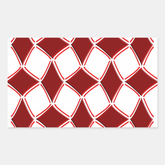 Sticker Rectangulaire Diamants (Devant)