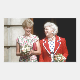 Sticker Rectangulaire Diana-Barbara Bush