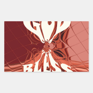 Sticker Rectangulaire Dieu vous bénisse Golden kenya Hakuna Matata Giraf