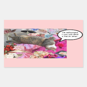 Sticker Rectangulaire Dilemme de la princesse Tatus Cat