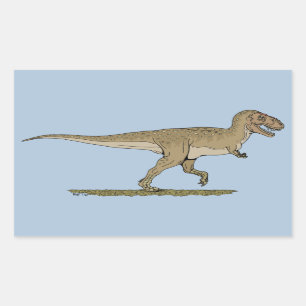 Sticker Rectangulaire Dinosaure crétacé Tyrannosaurus rex