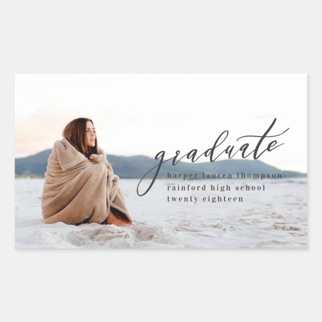 STICKER RECTANGULAIRE DIPLÔME MINIMAL (Devant)