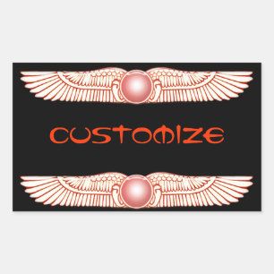 Sticker Rectangulaire Disque Soleil Arrière Sumérien Anunnaki