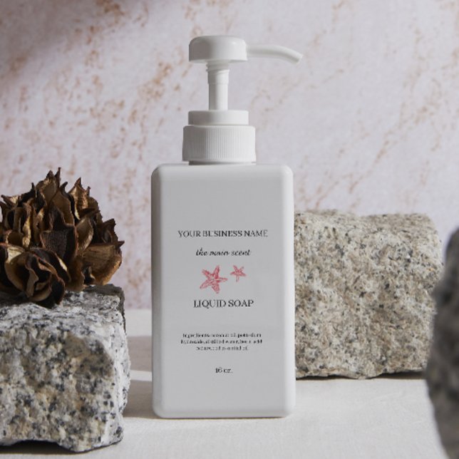 Sticker Rectangulaire Distributeur de savon liquide emballage de bouteil (Liquid soap dispenser cosmetics bottle packaging rectangular sticker)