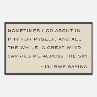 Sticker Rectangulaire Dit Ojibwe