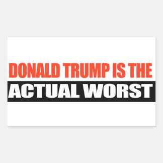 Sticker Rectangulaire Donald Trump est le pire -.png
