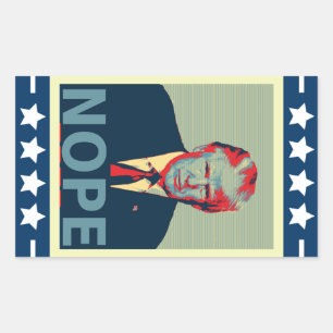 Sticker Rectangulaire Donald Trump, perdant pour les élections