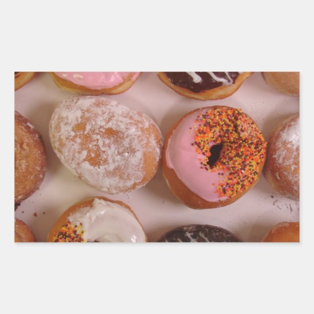 STICKER RECTANGULAIRE DONUTS ! (Devant)