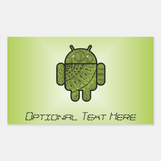 Sticker Rectangulaire Doodle Pancho pour Android™