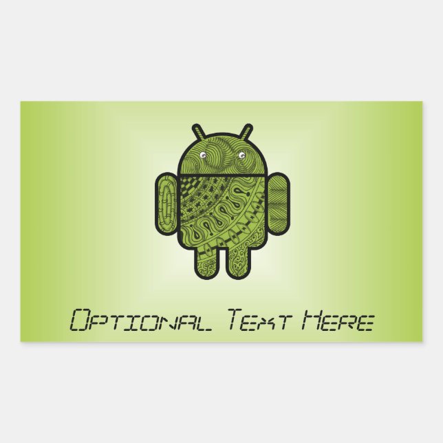 Sticker Rectangulaire Doodle Pancho pour Android™ (Devant)