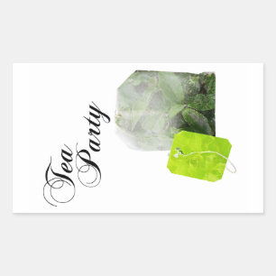 Sticker Rectangulaire double exposition du thé