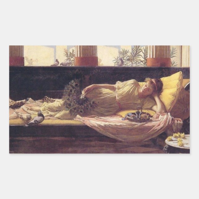 Sticker Rectangulaire Douceur de faire rien (Dolce far Niente) (Devant)