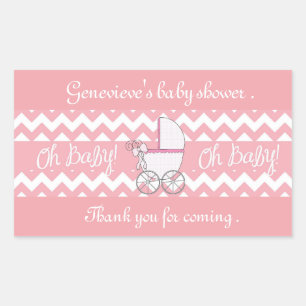 Sticker Rectangulaire Douche bébé