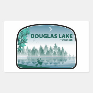 Sticker Rectangulaire Douglas Lake cerfs du Tennessee