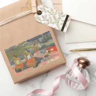 Sticker Rectangulaire Doux Assoupissement par Paul Gauguin, Art Vintage