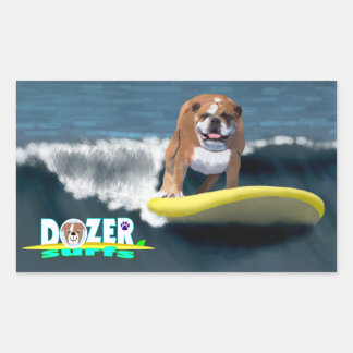 Sticker Rectangulaire Dozer Surfs