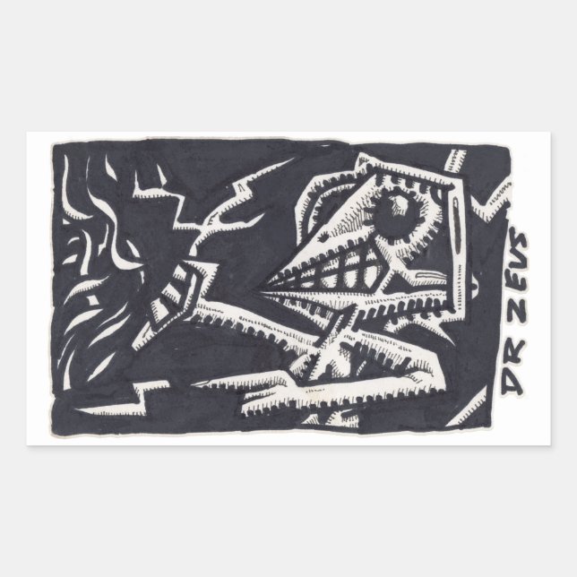 Sticker Rectangulaire Dr Zeus (Devant)