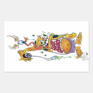 Sticker Rectangulaire Drag Daddy présente Gear Grinder 9000