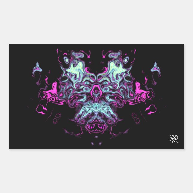 Sticker Rectangulaire Dragon v4 (Devant)