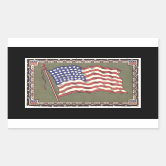 Sticker Rectangulaire Drapeau 48 étoiles