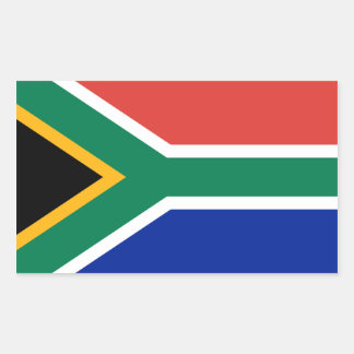 Sticker Rectangulaire Drapeau Afrique du Sud