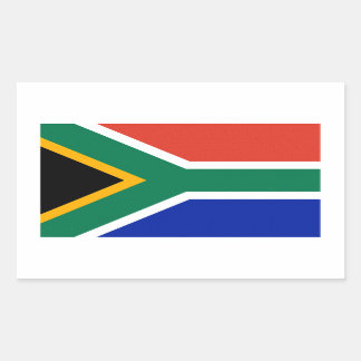 Sticker Rectangulaire Drapeau Afrique du Sud