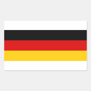 Sticker Rectangulaire Drapeau allemand