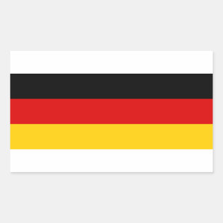 Sticker Rectangulaire Drapeau allemand