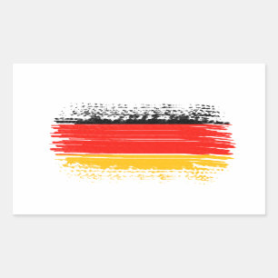 Sticker Rectangulaire Drapeau allemand