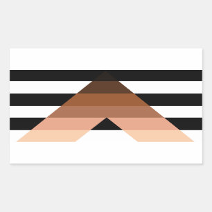 Sticker Rectangulaire Drapeau ally BIPOC
