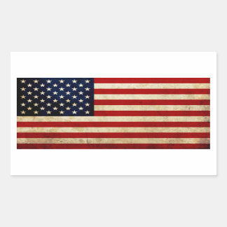 Sticker Rectangulaire Drapeau américain