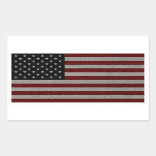 Sticker Rectangulaire Drapeau américain