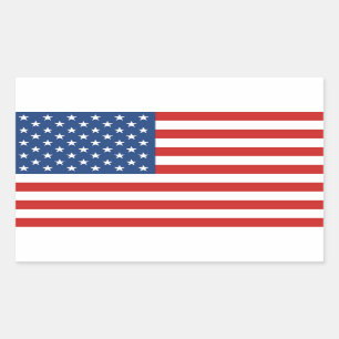 Sticker Rectangulaire Drapeau américain