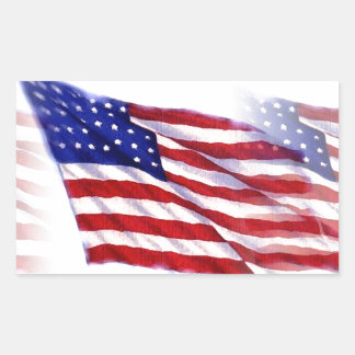 Sticker Rectangulaire Drapeau américain