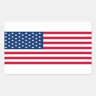 Sticker Rectangulaire Drapeau américain
