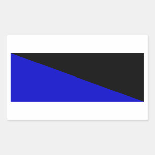 Sticker Rectangulaire Drapeau anarcho-transhumaniste